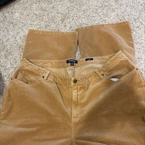 WOMENS CHADWICK'S Gold CORDUROY PANTS, 22 W